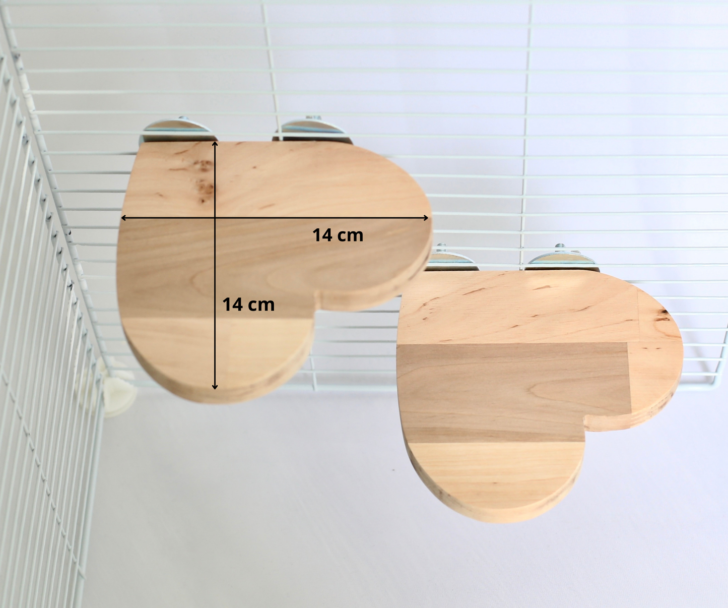 Sydämen muotoinen taso (2 kpl) / Heart shaped ledge (2pcs)